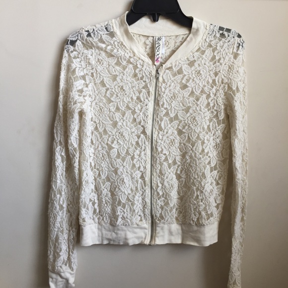 Jackets & Blazers - Lace bomber style jacket